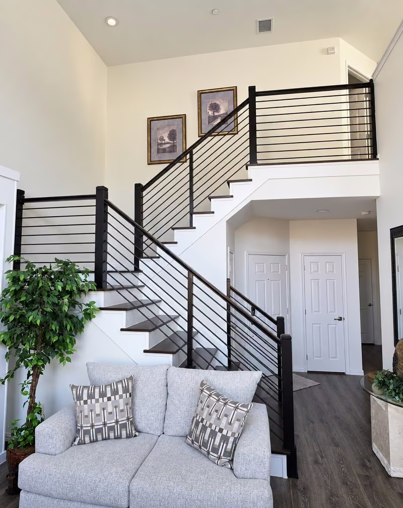 Modern remodeled staircase after FJR remodel