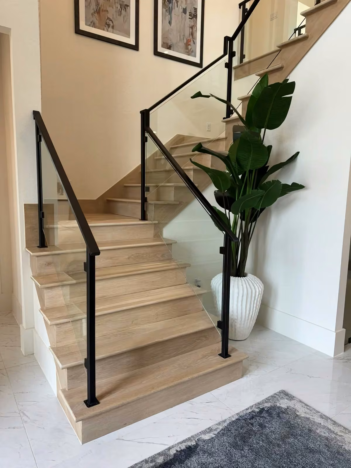 FJR Stair & Door in-house metalwork shop fabricating an iron stair railing